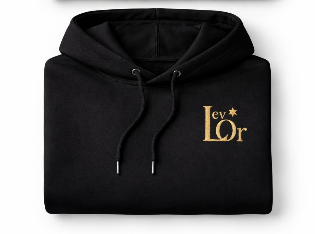 Lev Or Signature Hoodie; Heart of Light Collection