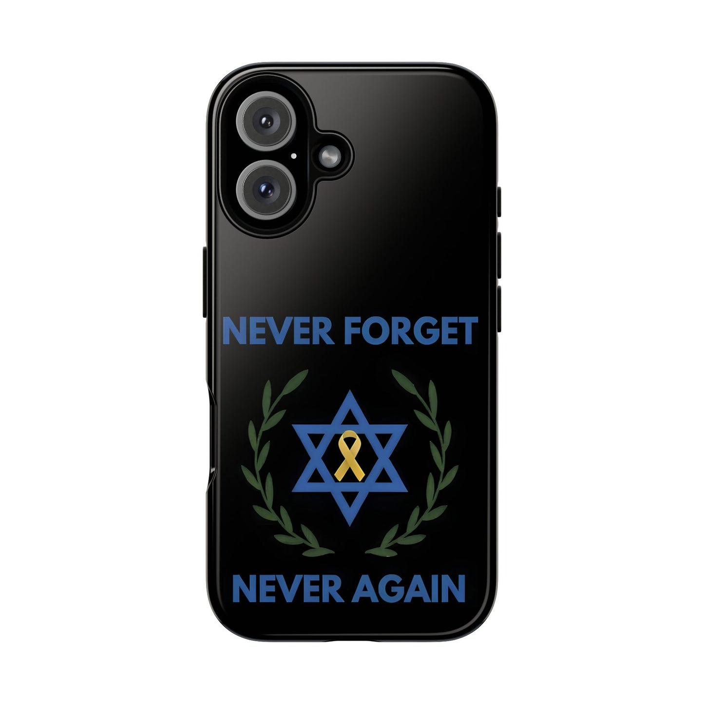 Never Forget, Never Again Collection. Black Edition Phone Case