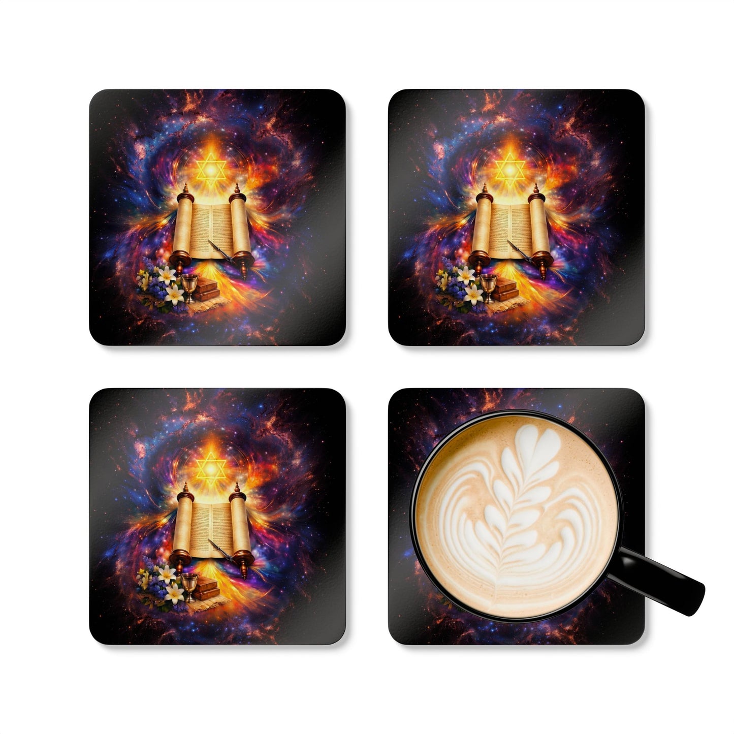 The Celestial Collection: Black Edition Coaster Set
