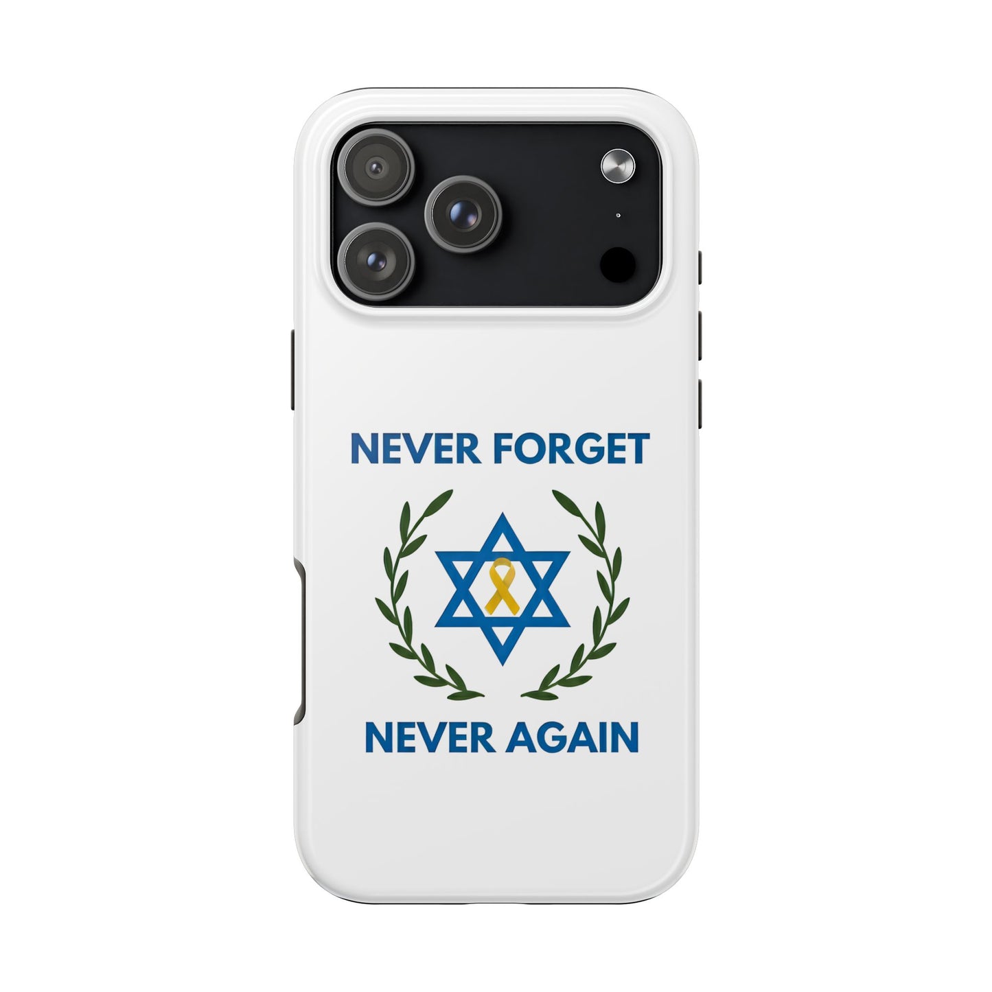 Never Forget,Never Again Collection. Pristine White Phone Case
