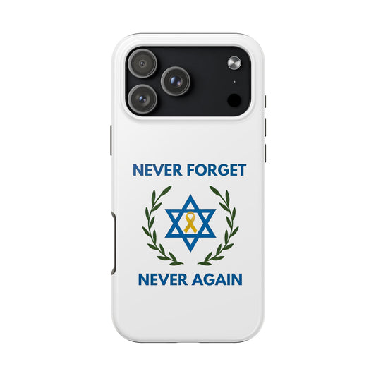 Never Forget,Never Again Collection. Pristine White Phone Case