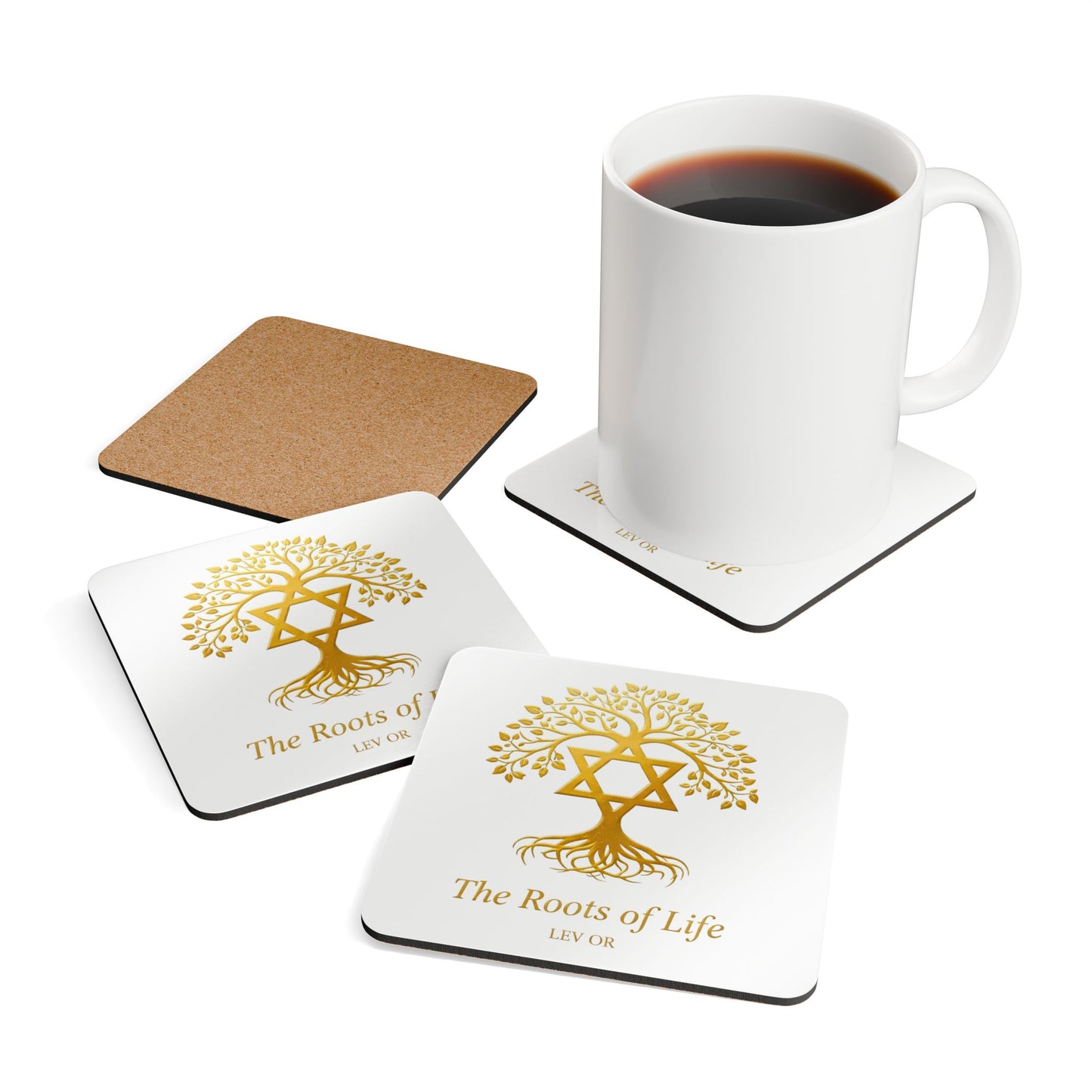 The Irma Collection: Pristine White Coasters