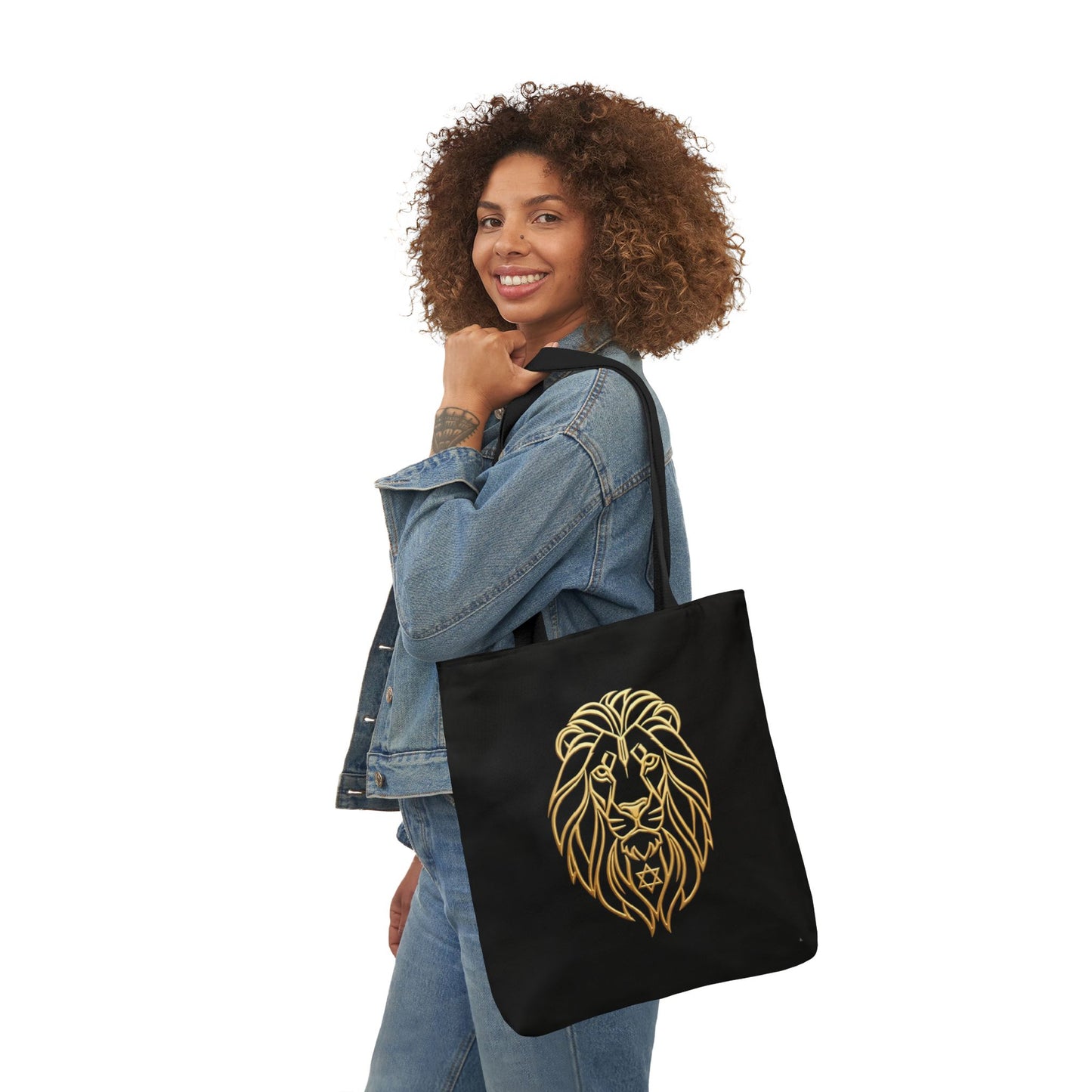 The Aryeh Collection: Black Lion Tote