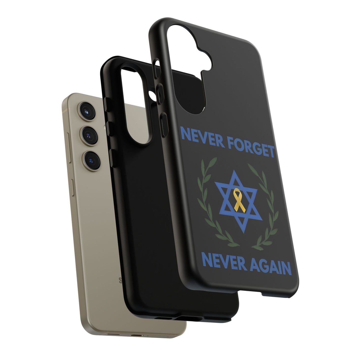 Never Forget, Never Again Collection. Black Edition Phone Case