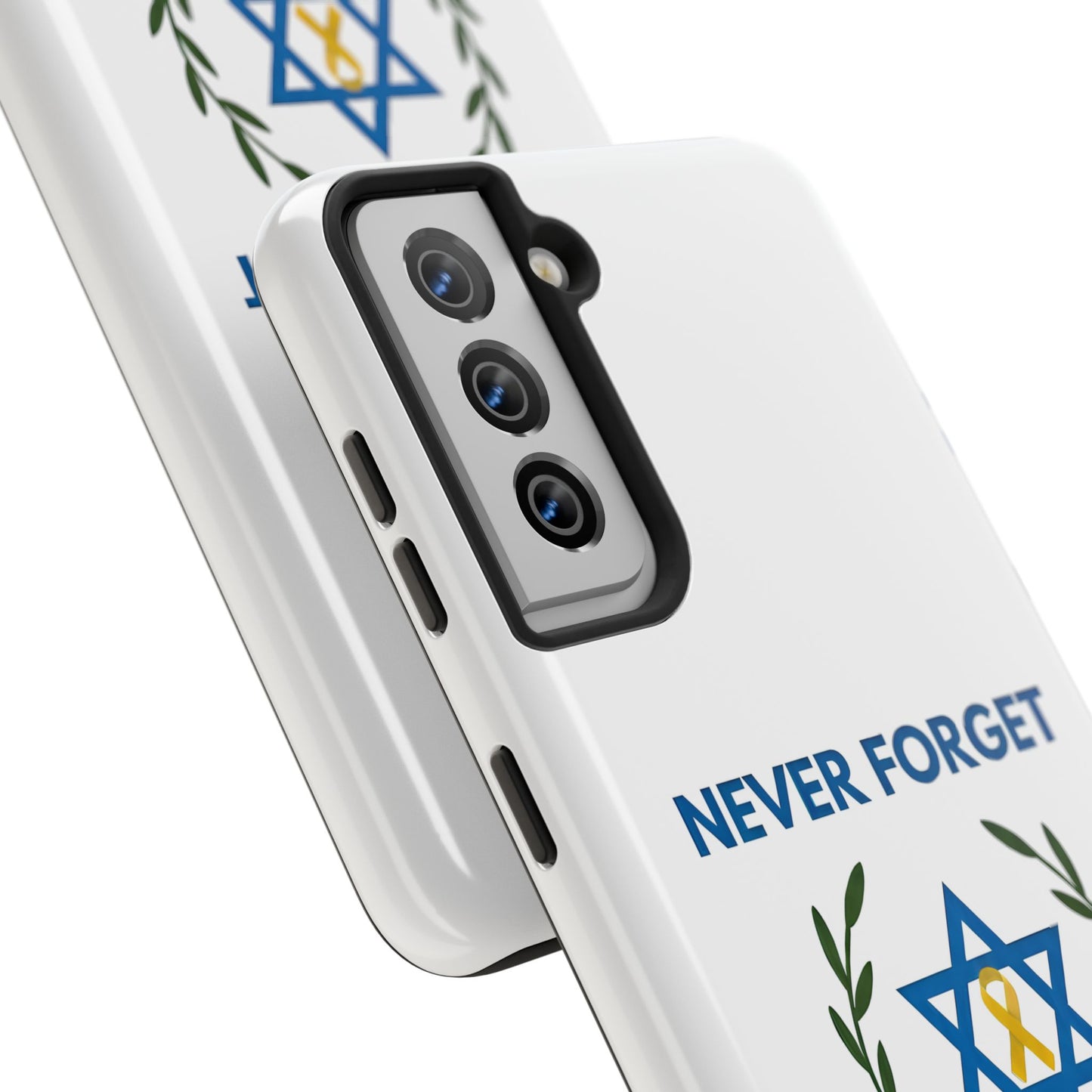 Never Forget,Never Again Collection. Pristine White Phone Case