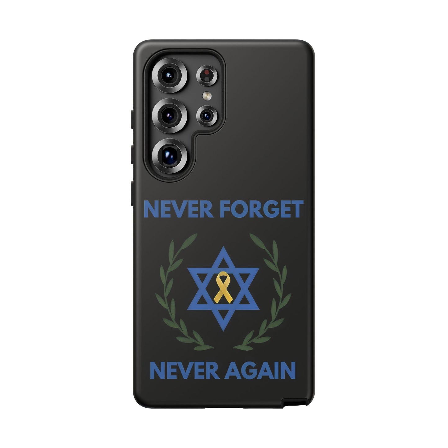 Never Forget, Never Again Collection. Black Edition Phone Case