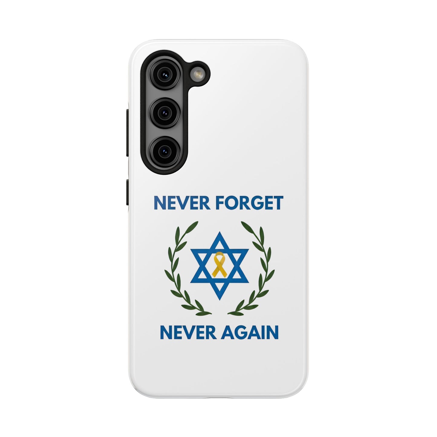 Never Forget,Never Again Collection. Pristine White Phone Case