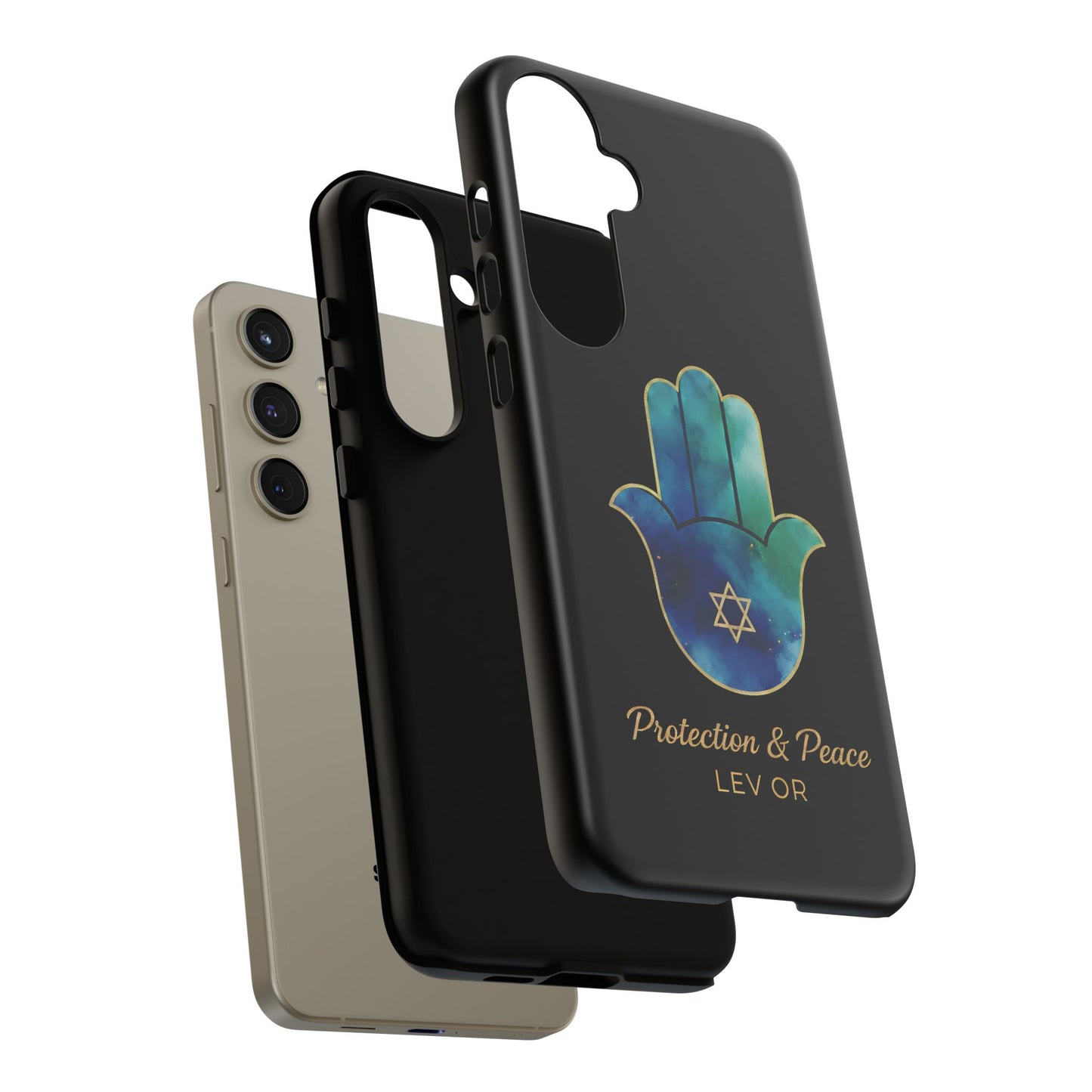 The Guardian Collection.Protection and Peace Premium Black Edition Phone Case