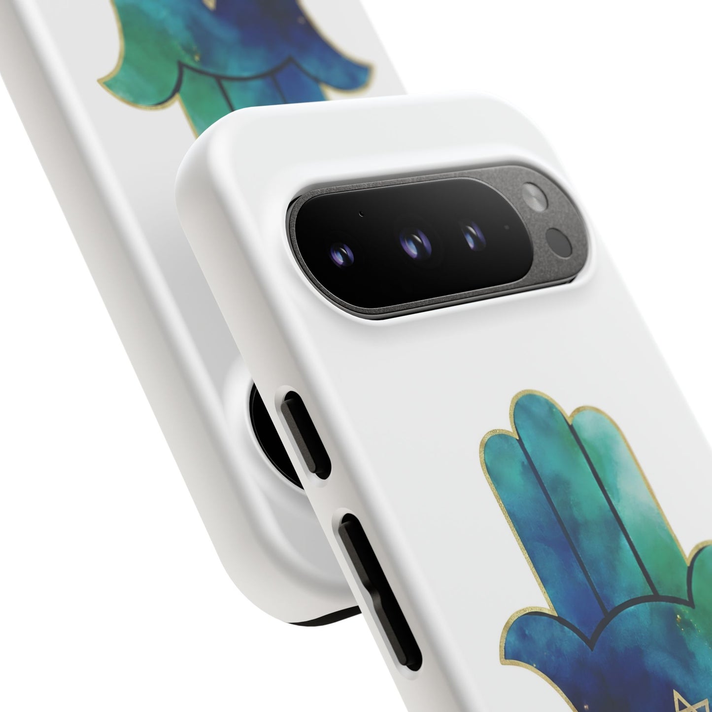 The Guardian Collection. Pristine White Phone Case. Protection Meets Peace.