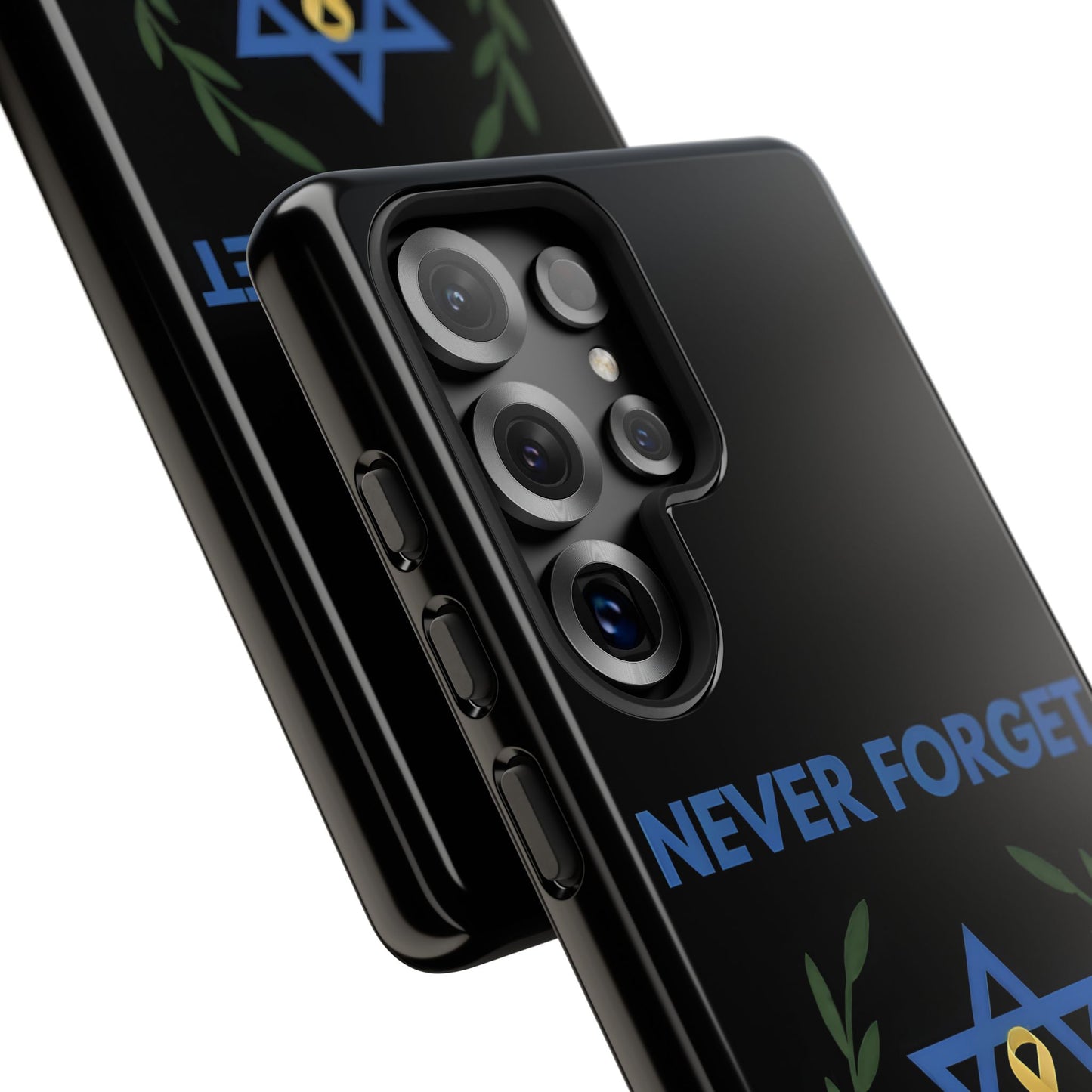Never Forget, Never Again Collection. Black Edition Phone Case
