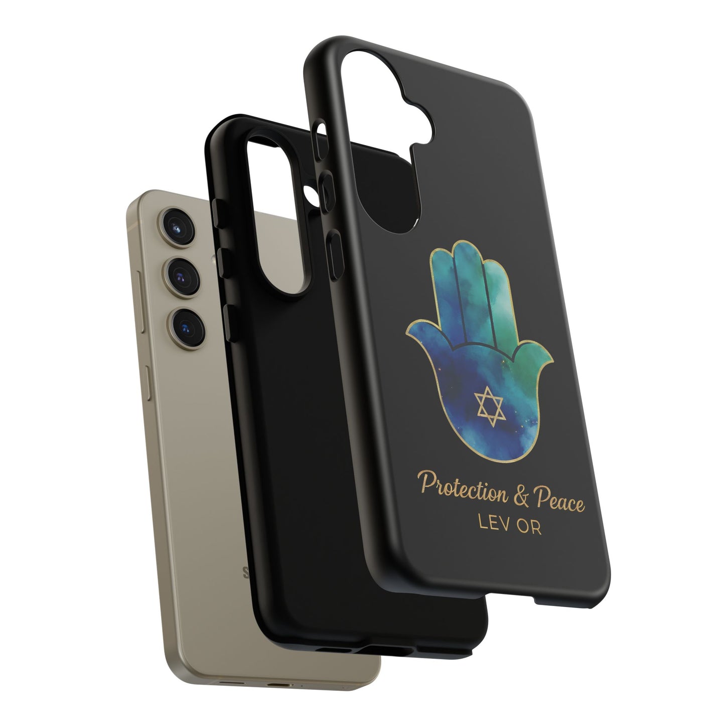The Guardian Collection.Protection and Peace Premium Black Edition Phone Case