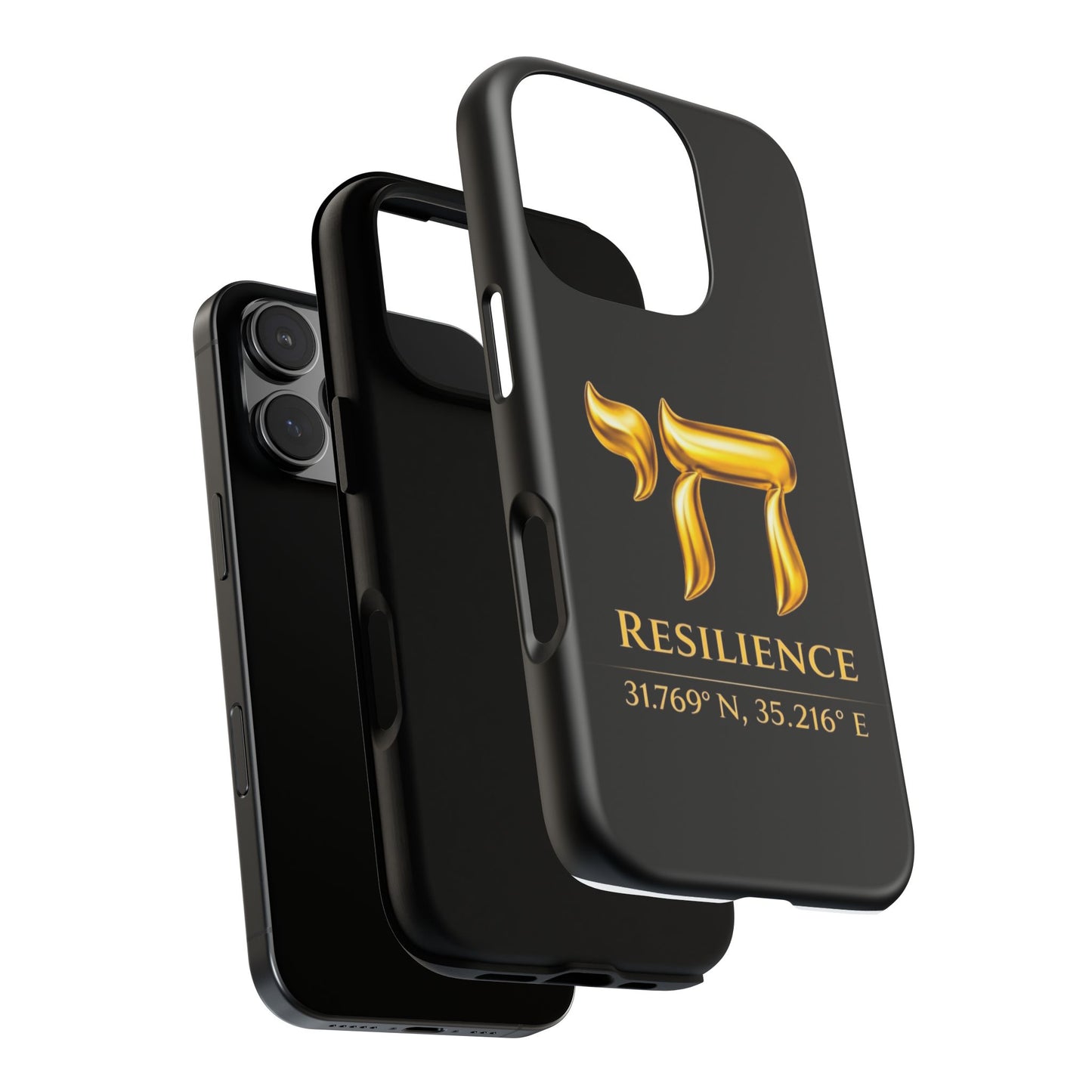 The Resilience Collection.Phone Case. Premium Black Edition. Protect with Purpose
