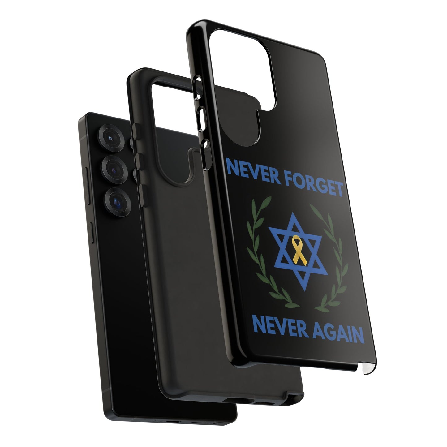 Never Forget, Never Again Collection. Black Edition Phone Case