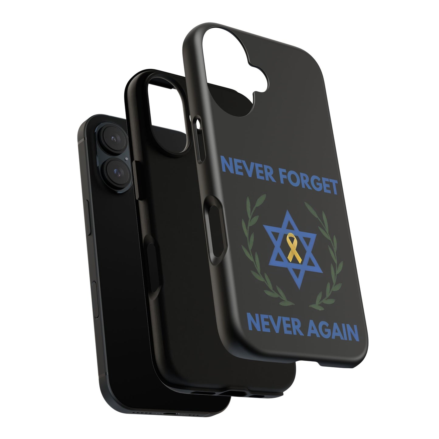 Never Forget, Never Again Collection. Black Edition Phone Case