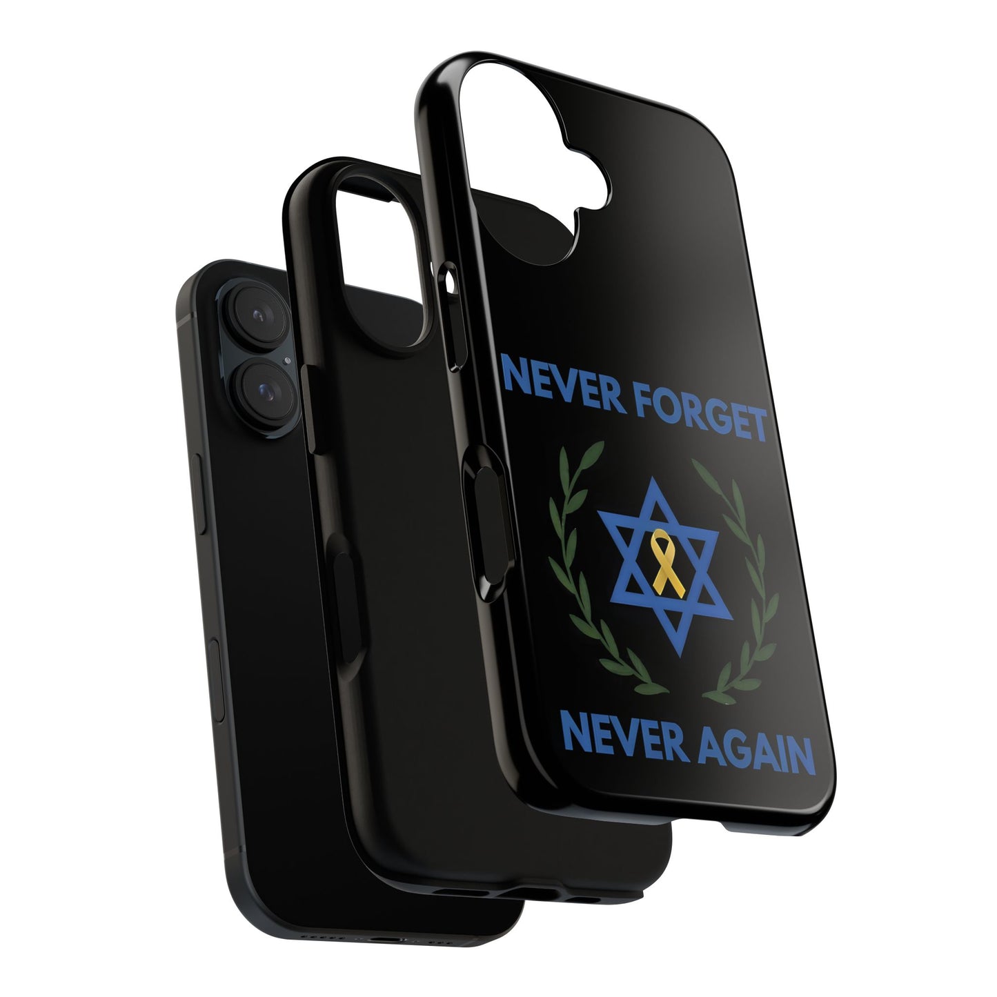 Never Forget, Never Again Collection. Black Edition Phone Case