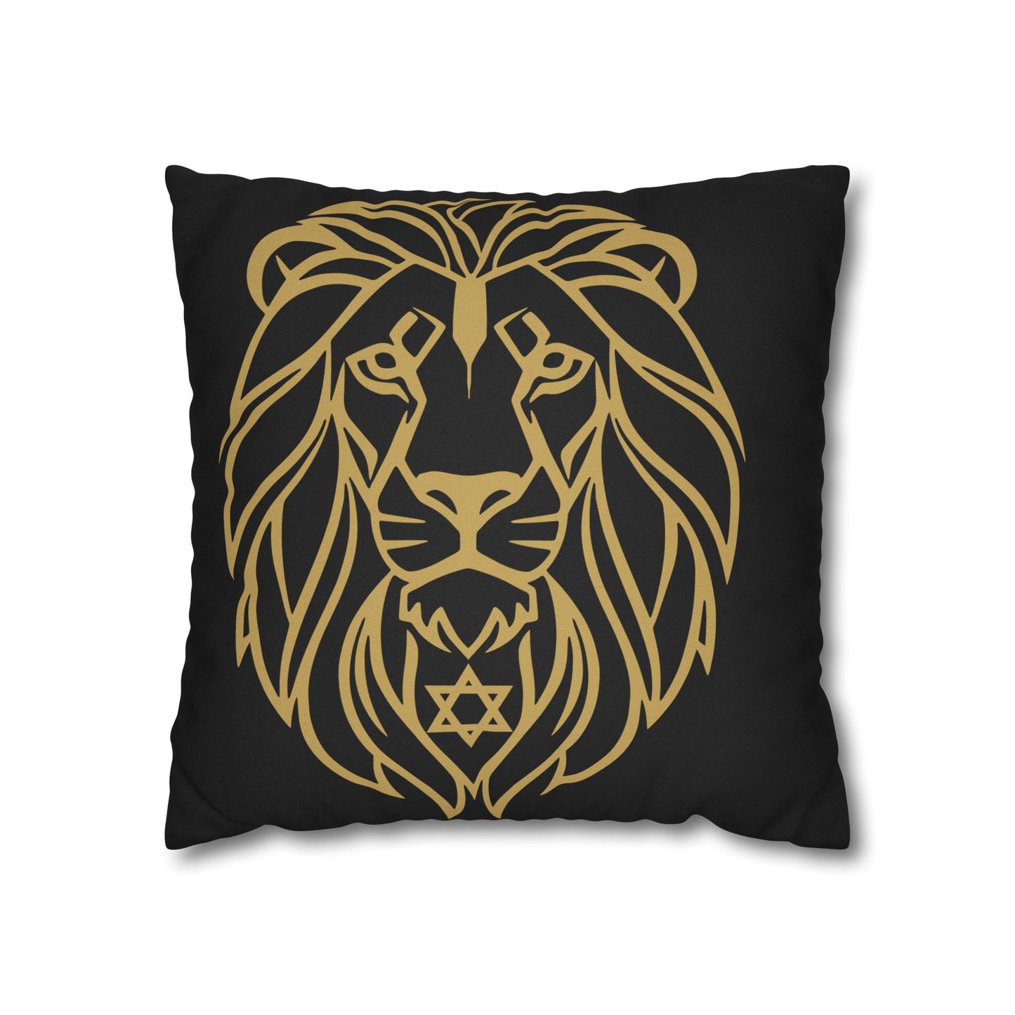 Lion of Lev™ Decorative Black Cushion Cover