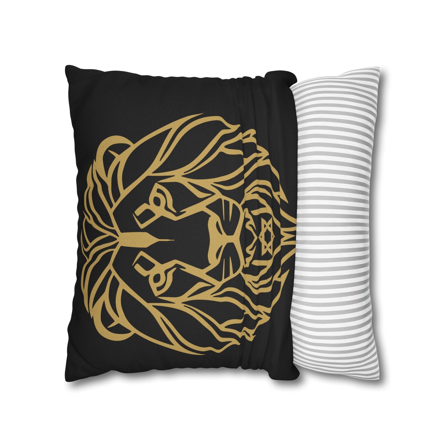 Lion of Lev™ Decorative Black Cushion Cover