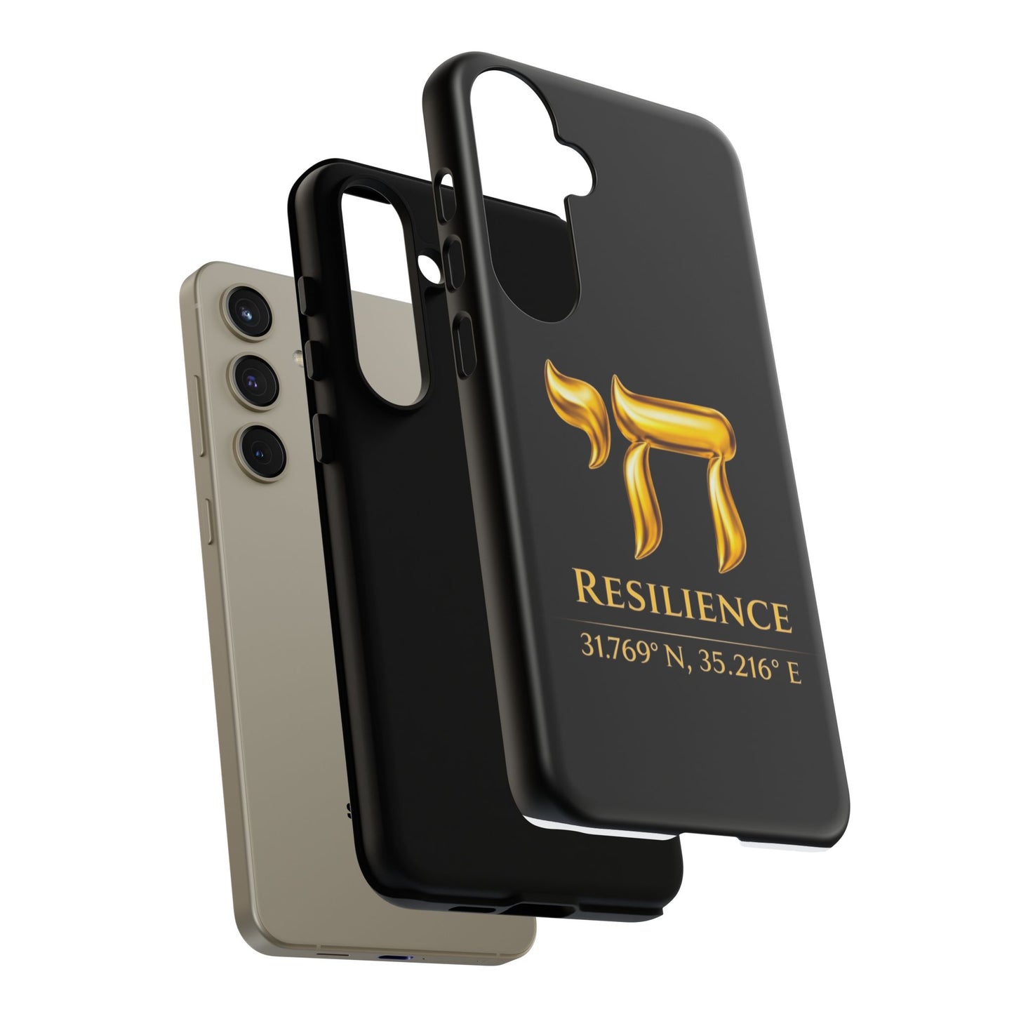 The Resilience Collection.Phone Case. Premium Black Edition. Protect with Purpose