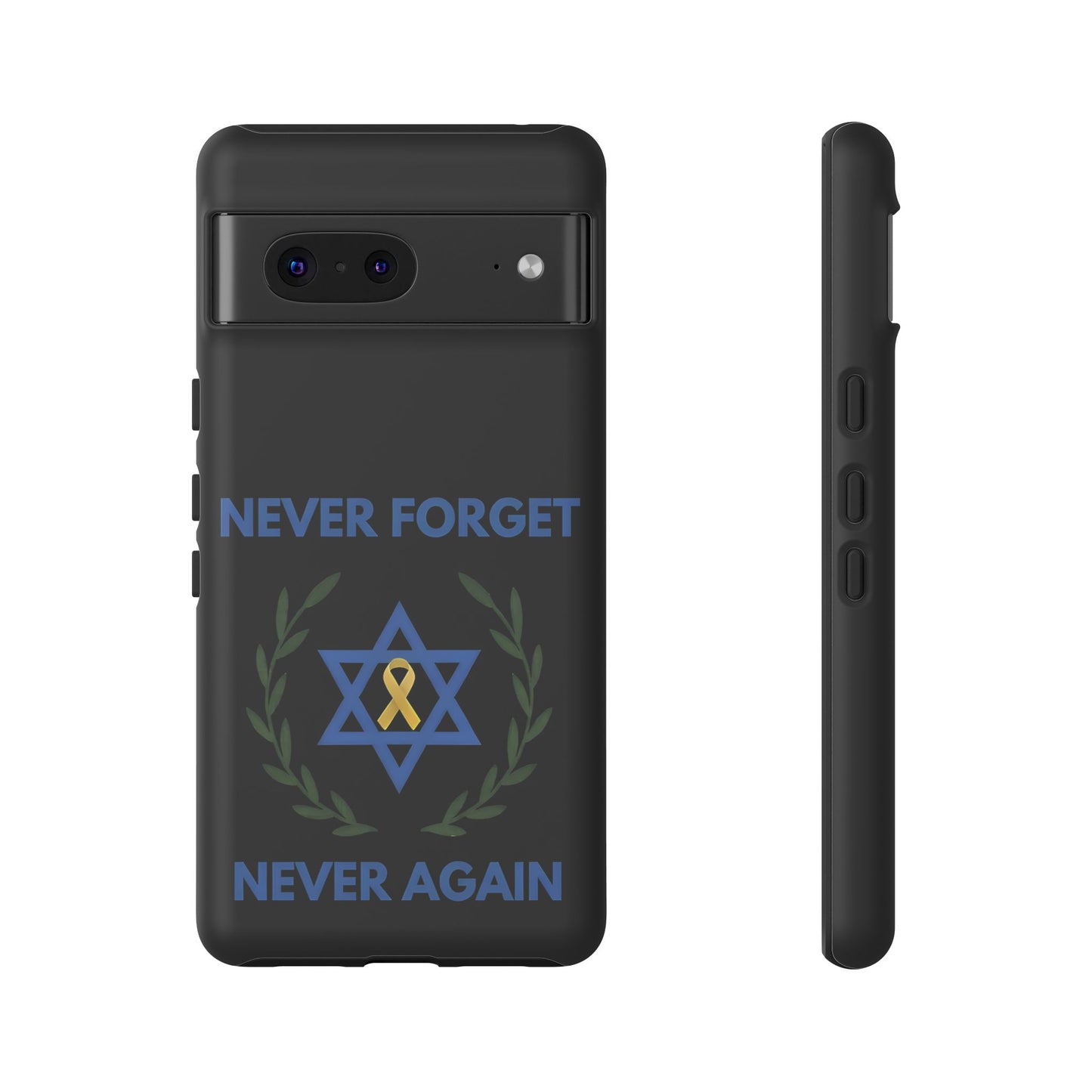 Never Forget, Never Again Collection. Black Edition Phone Case