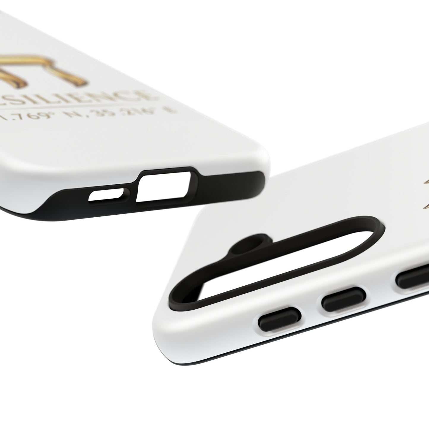 The Resilience Collection. Premium White Edition Phone Case.