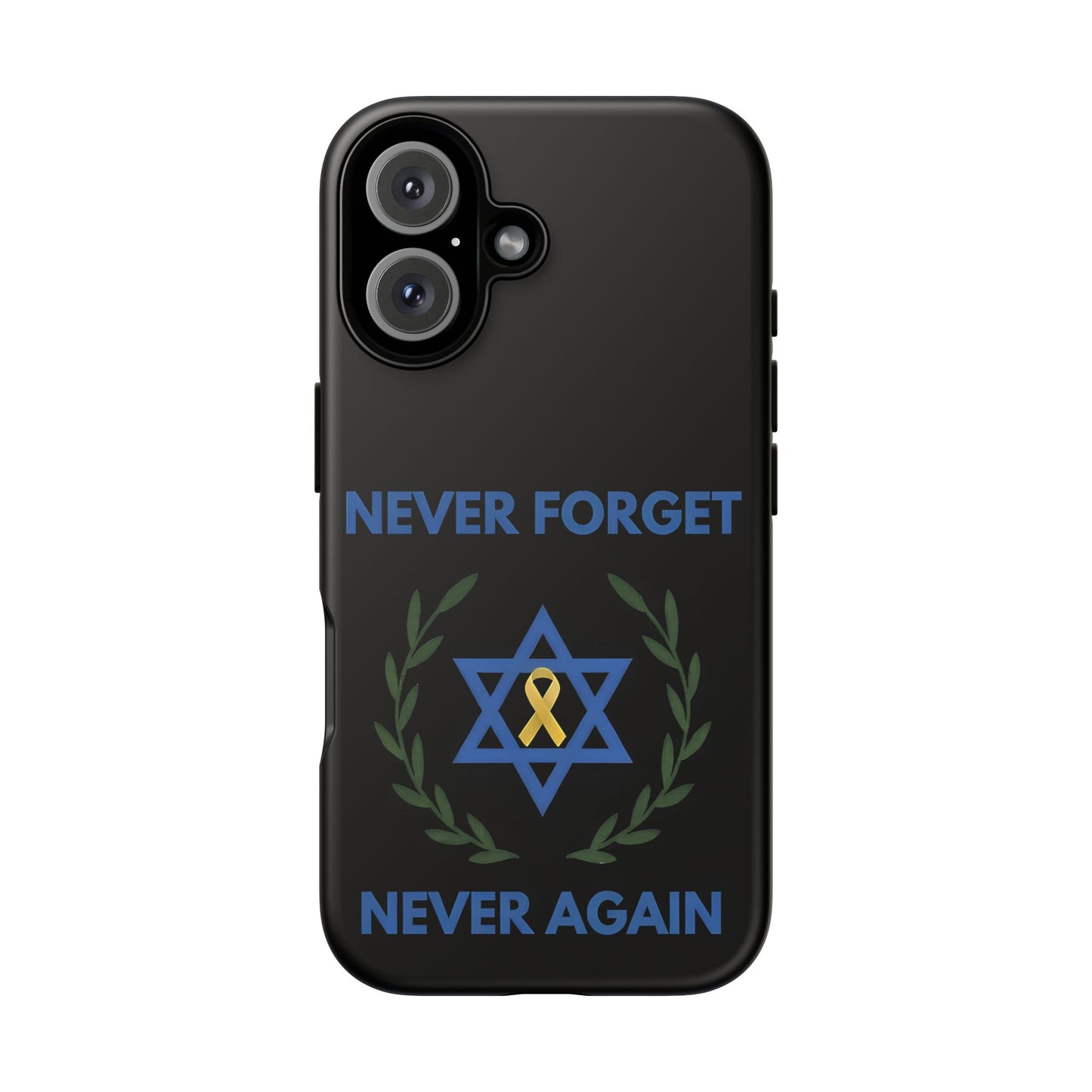Never Forget, Never Again Collection. Black Edition Phone Case