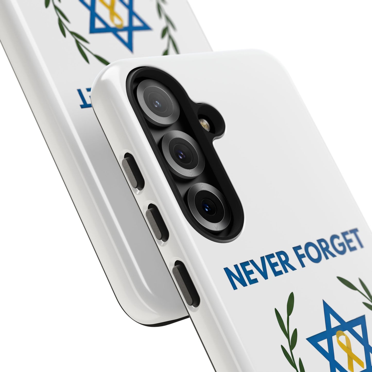 Never Forget,Never Again Collection. Pristine White Phone Case