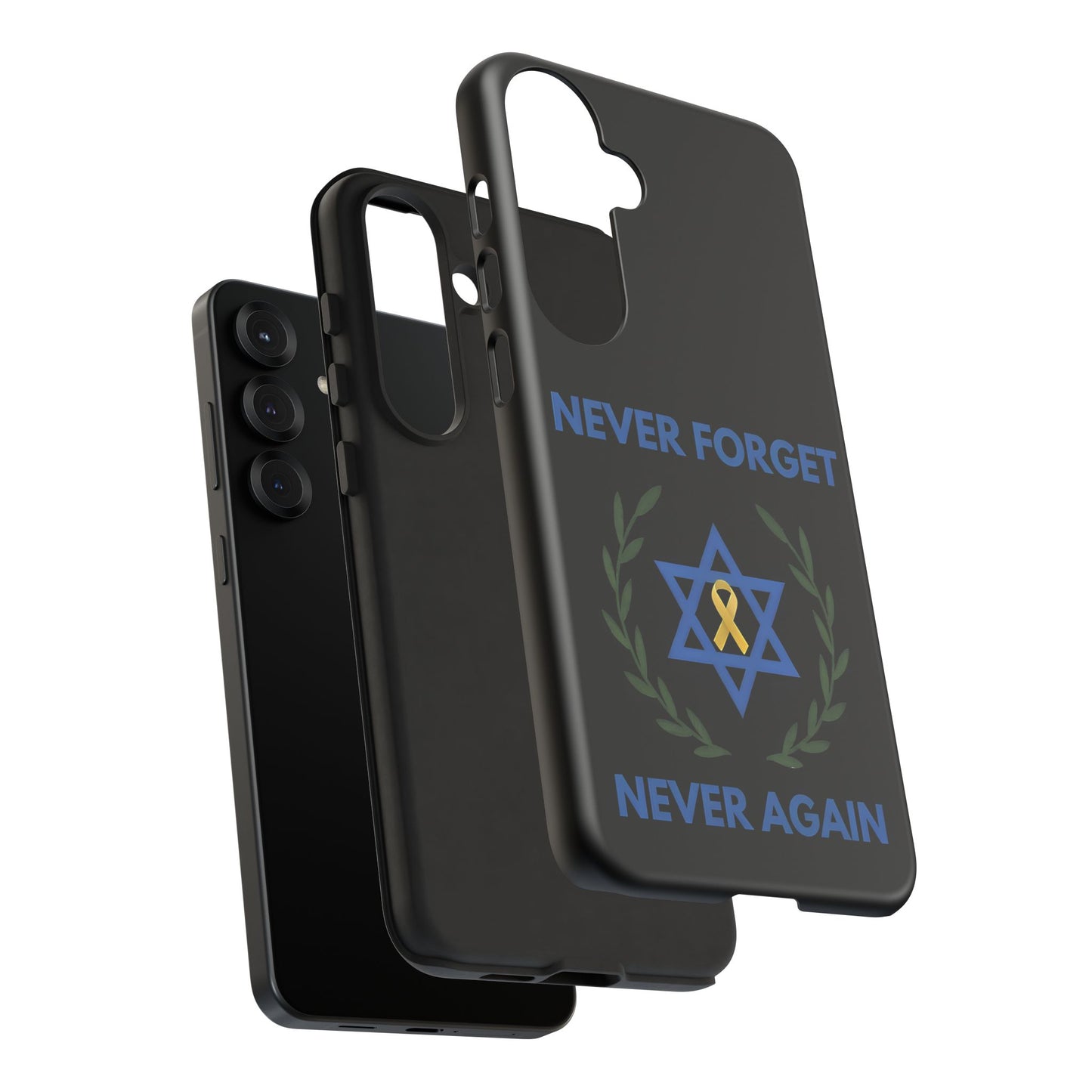 Never Forget, Never Again Collection. Black Edition Phone Case