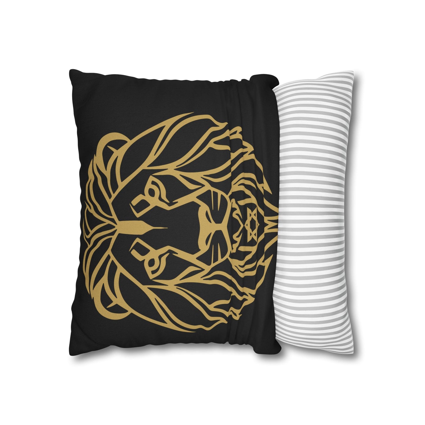 Lion of Lev™ Decorative Black Cushion Cover