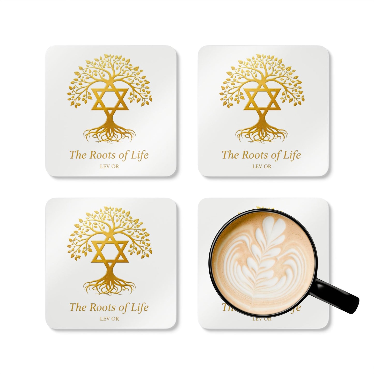 The Irma Collection: Pristine White Coasters