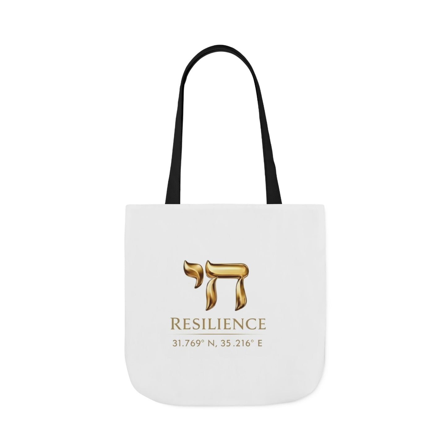 The Resilience Collection. Premium White Tote Bag. Carry It with You.