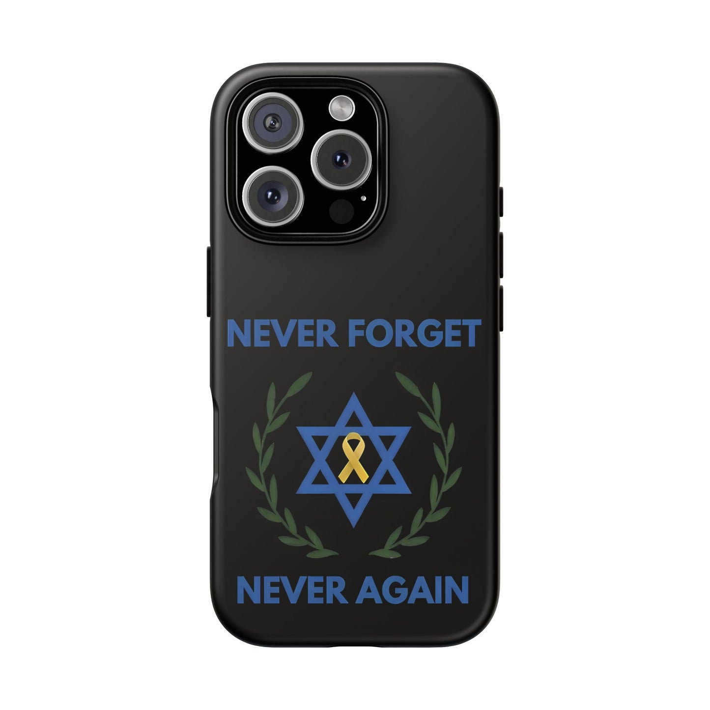 Never Forget, Never Again Collection. Black Edition Phone Case