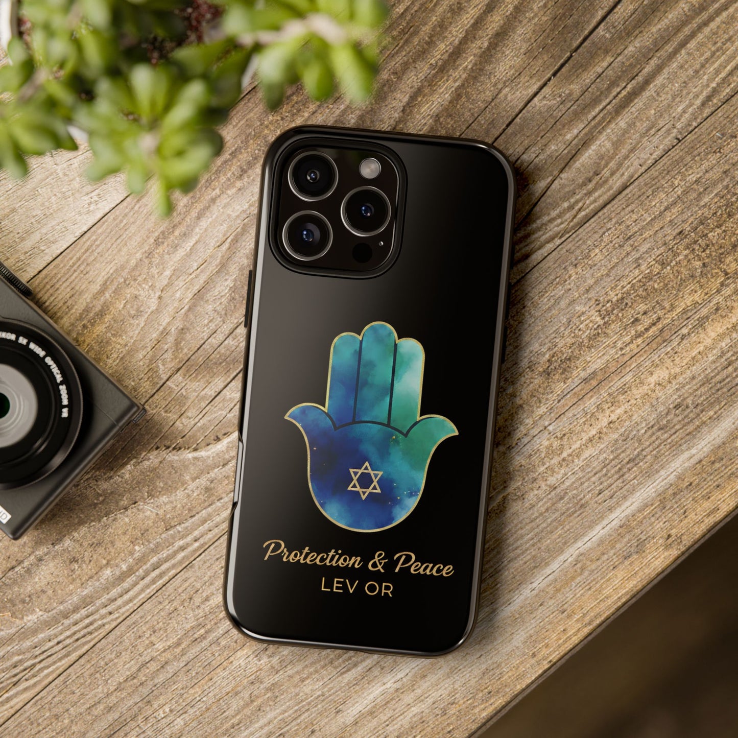 The Guardian Collection.Protection and Peace Premium Black Edition Phone Case