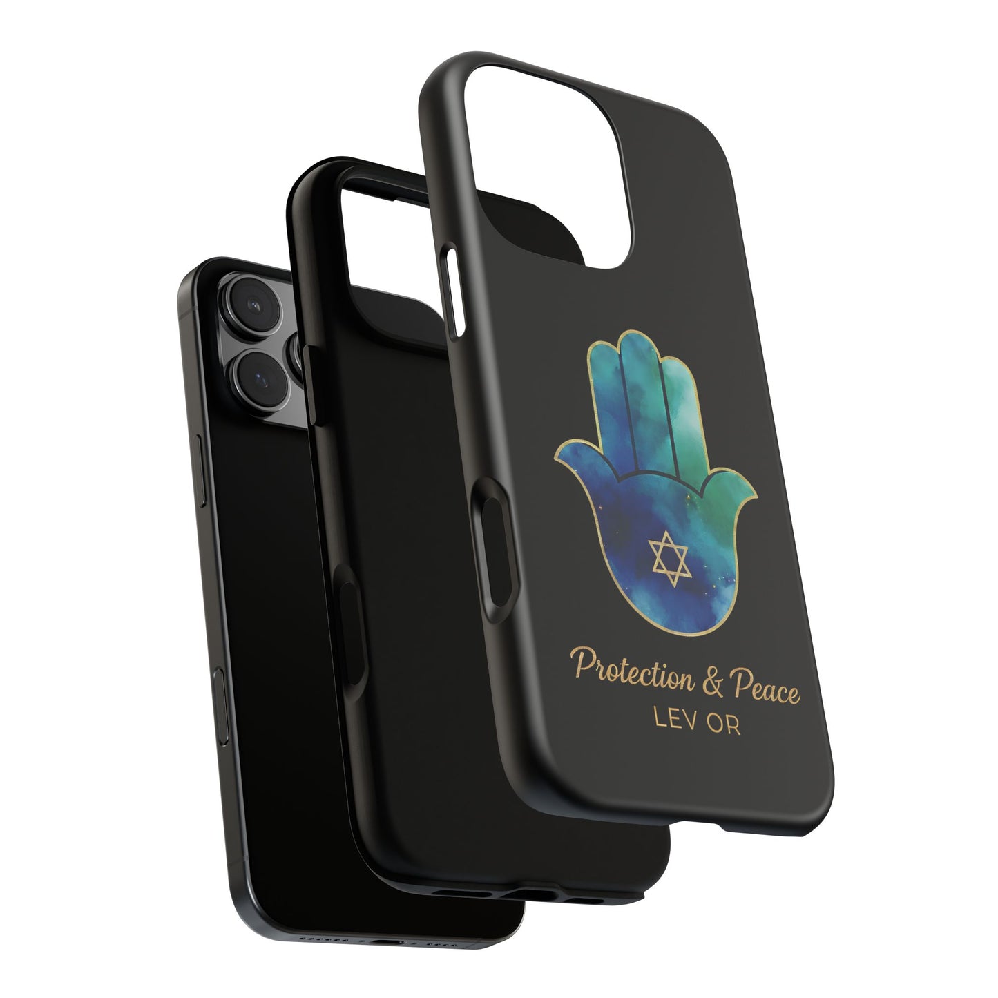 The Guardian Collection.Protection and Peace Premium Black Edition Phone Case