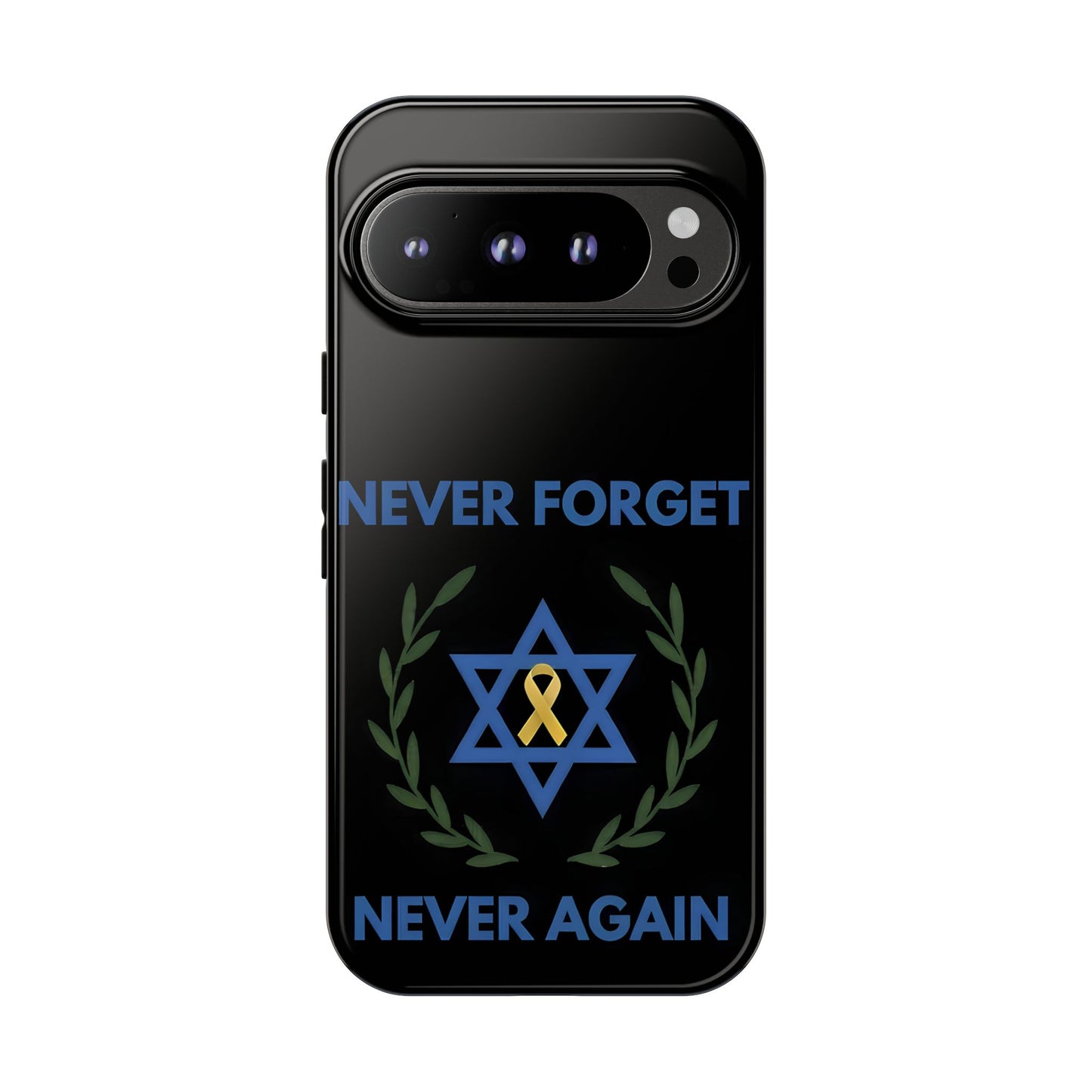 Never Forget, Never Again Collection. Black Edition Phone Case