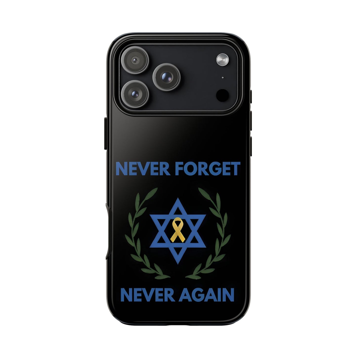 Never Forget, Never Again Collection. Black Edition Phone Case