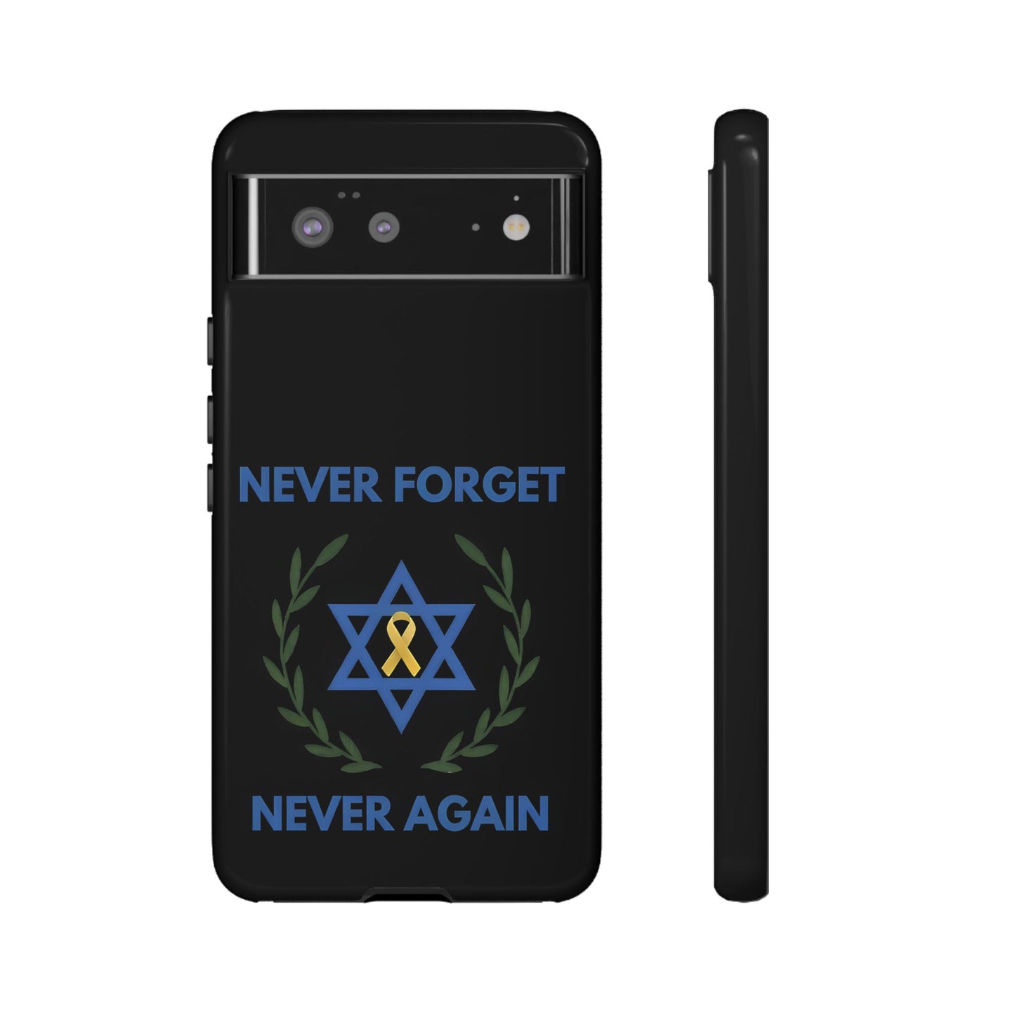 Never Forget, Never Again Collection. Black Edition Phone Case