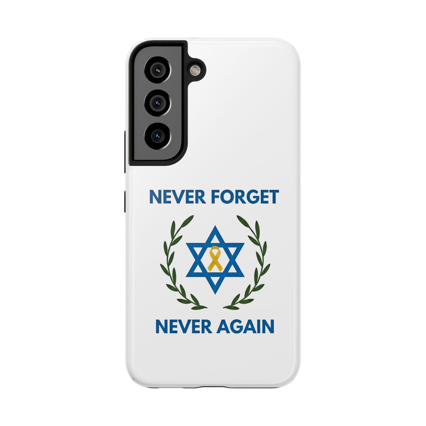 Never Forget,Never Again Collection. Pristine White Phone Case
