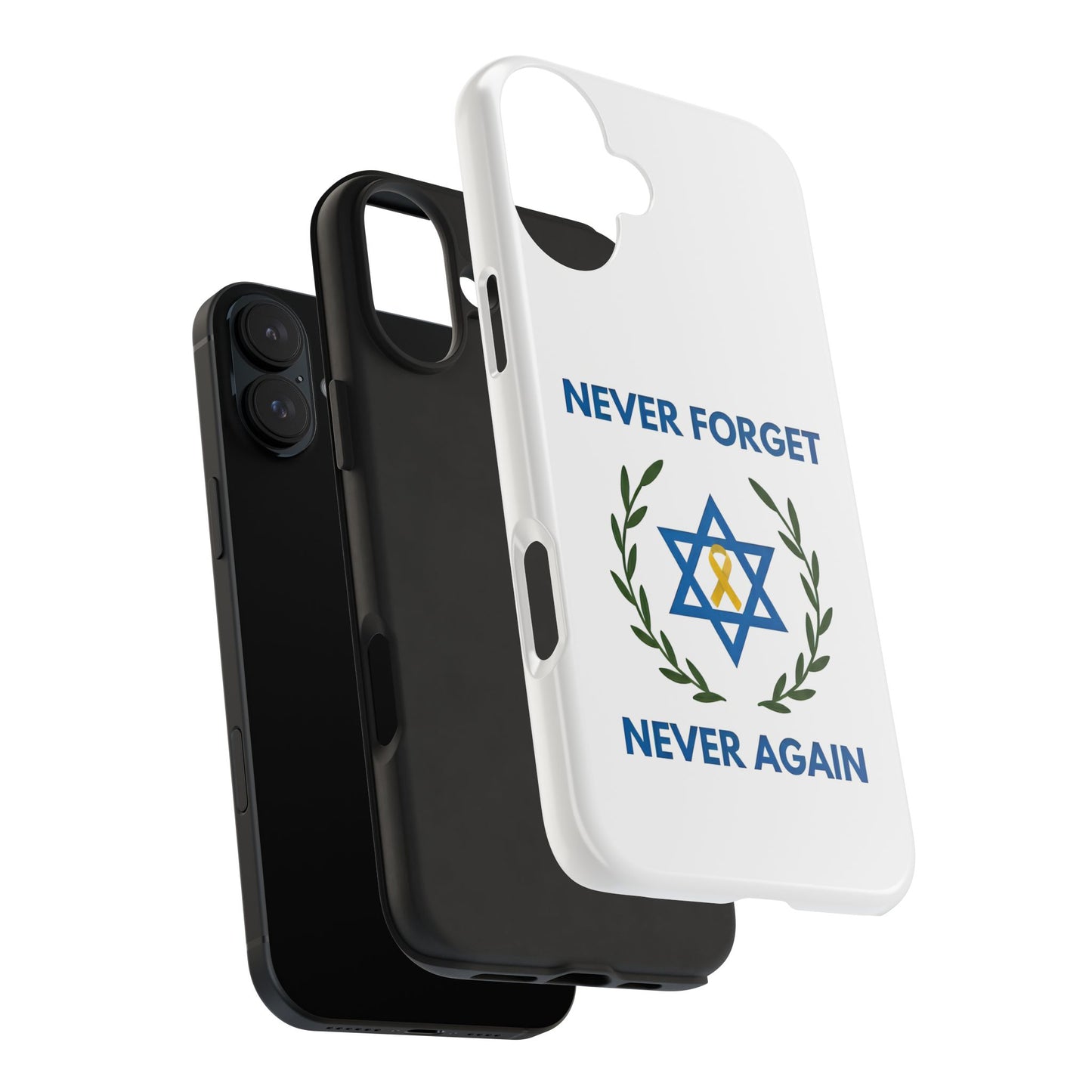 Never Forget,Never Again Collection. Pristine White Phone Case