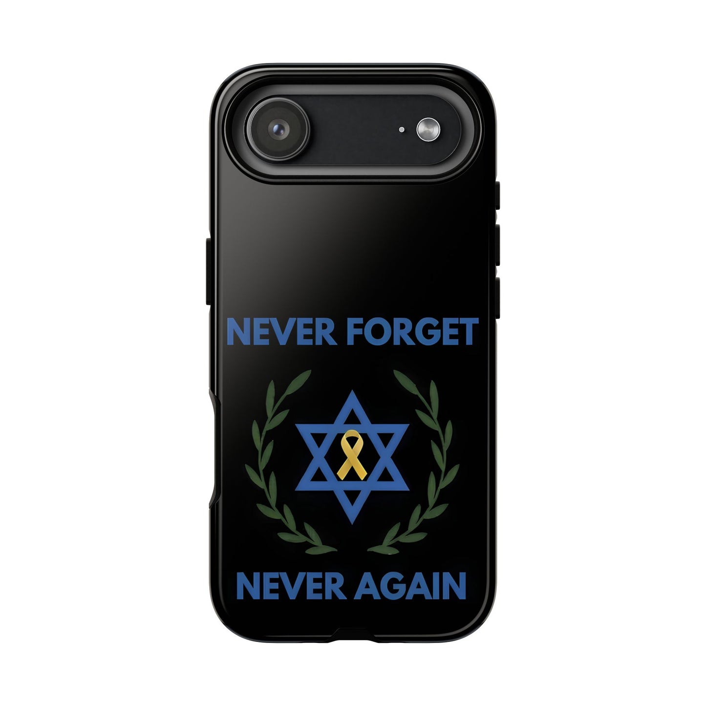 Never Forget, Never Again Collection. Black Edition Phone Case