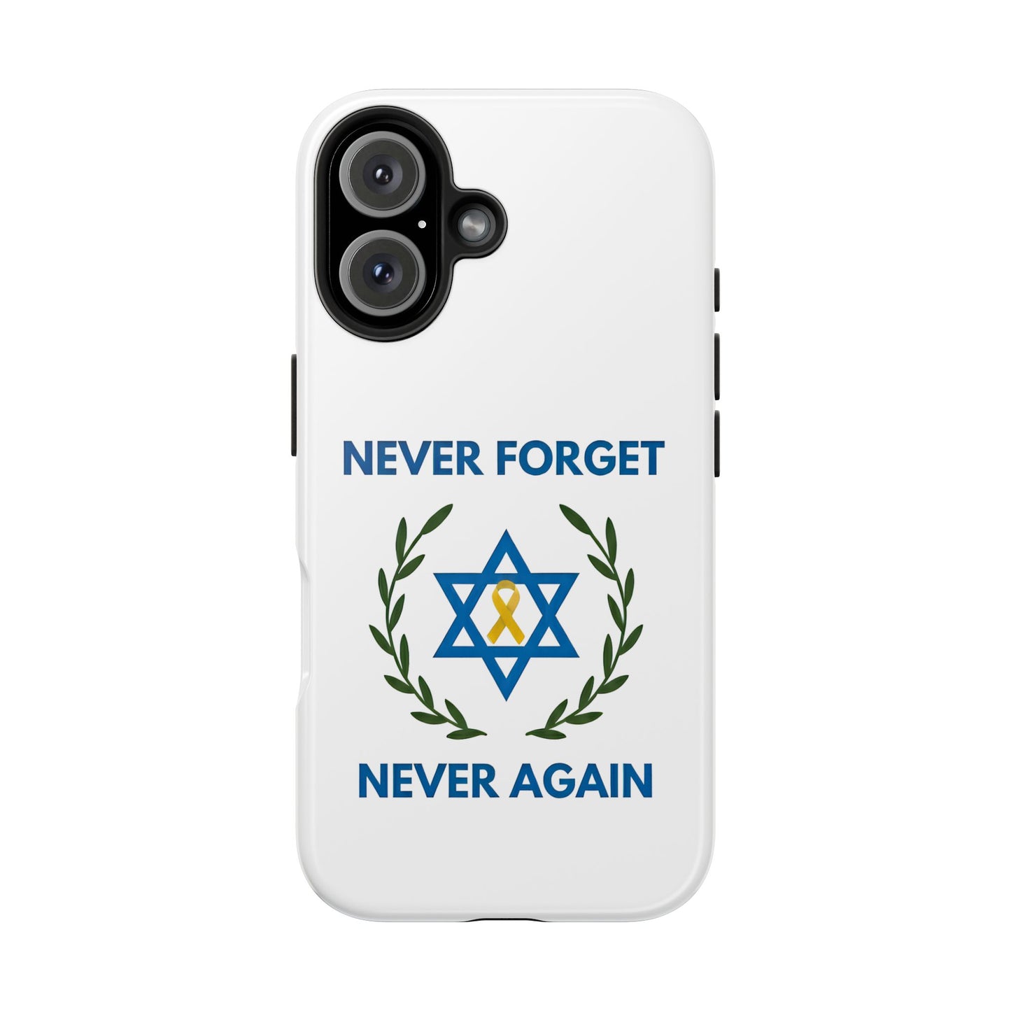 Never Forget,Never Again Collection. Pristine White Phone Case