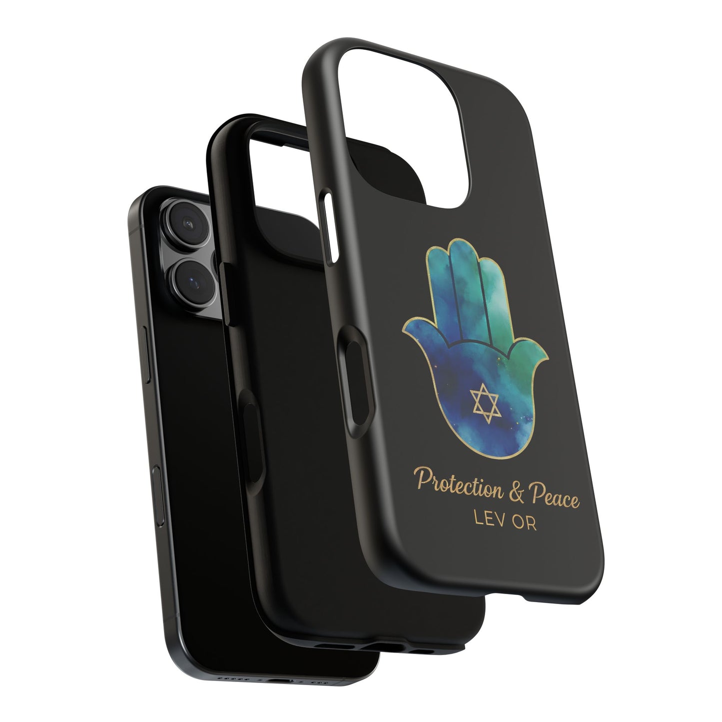 The Guardian Collection.Protection and Peace Premium Black Edition Phone Case