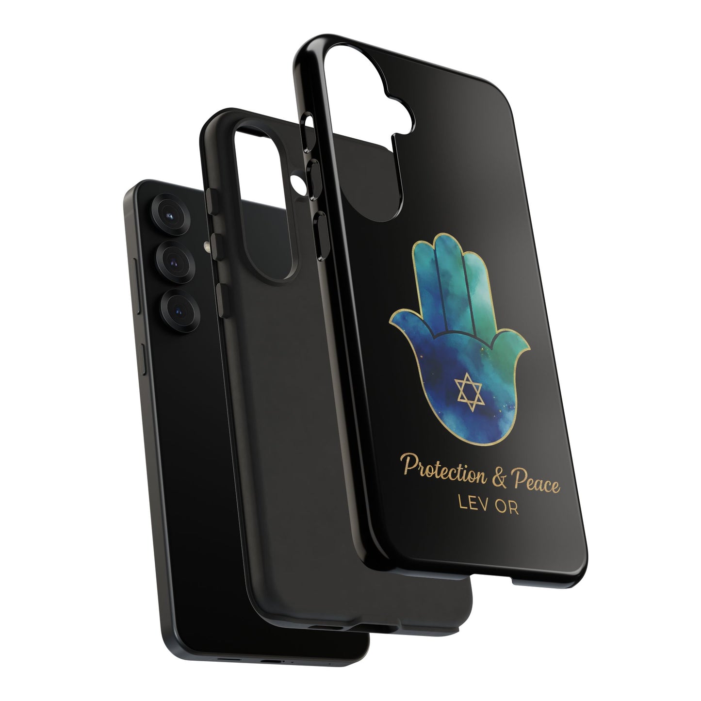 The Guardian Collection.Protection and Peace Premium Black Edition Phone Case