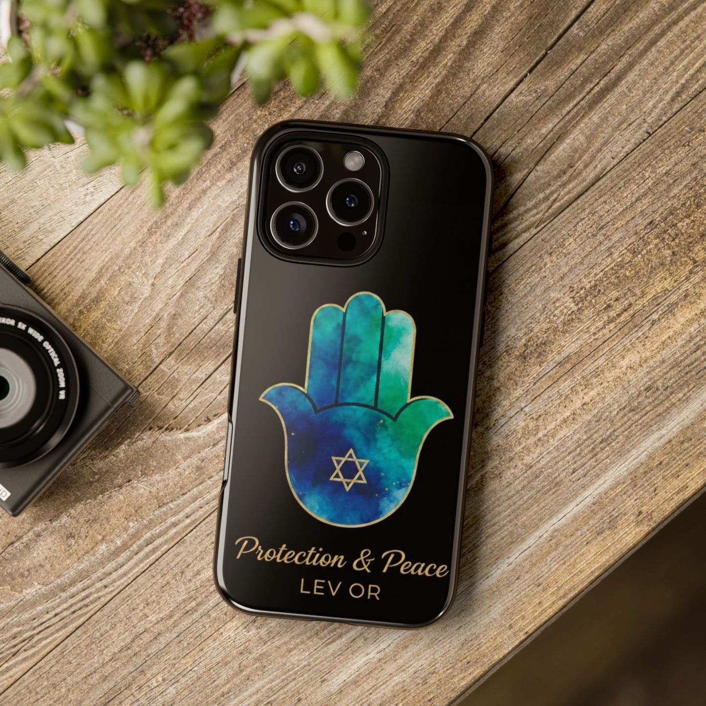 Protection and Peace Premium Black Edition Phone Case