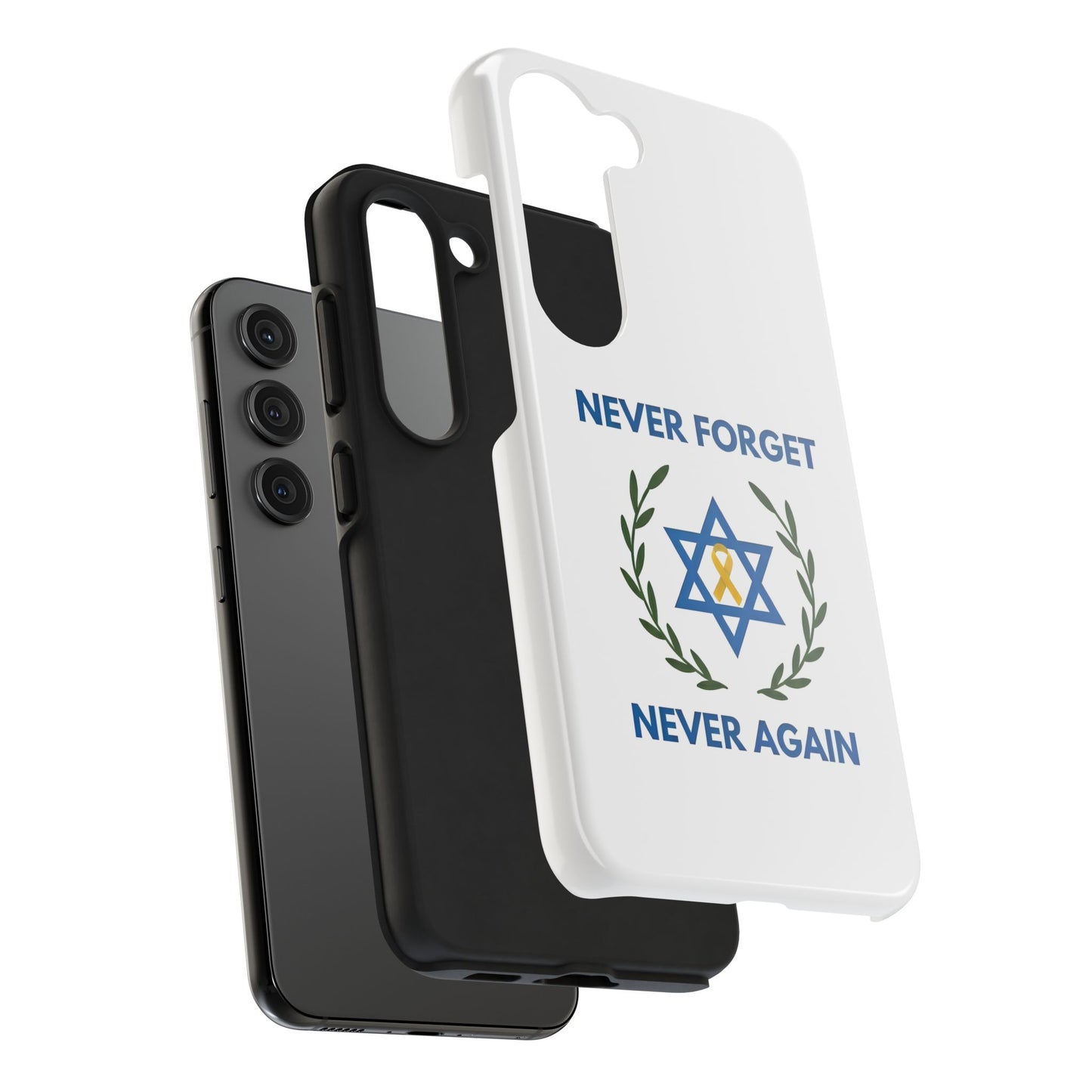 Never Forget,Never Again Collection. Pristine White Phone Case