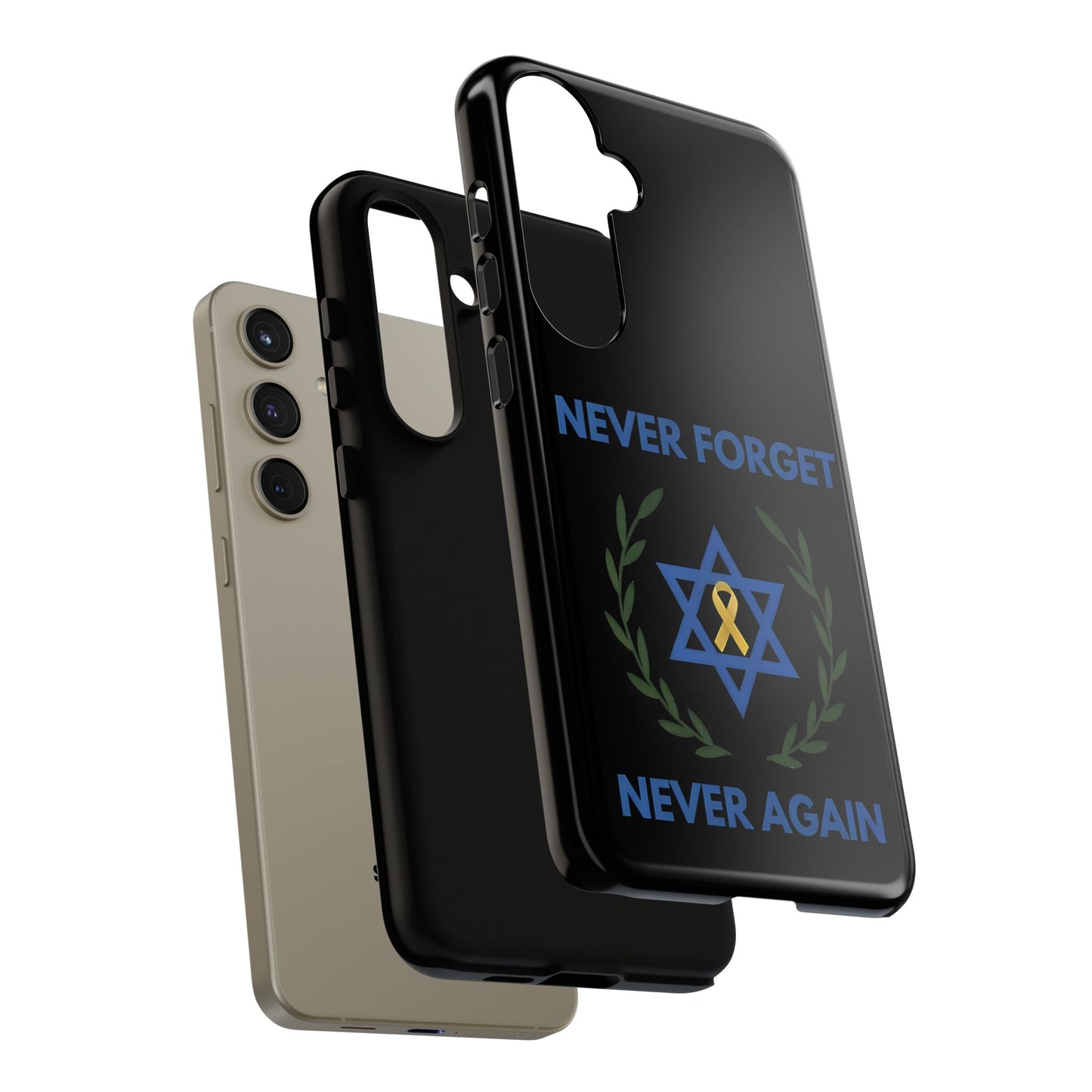 Never Forget, Never Again Collection. Black Edition Phone Case