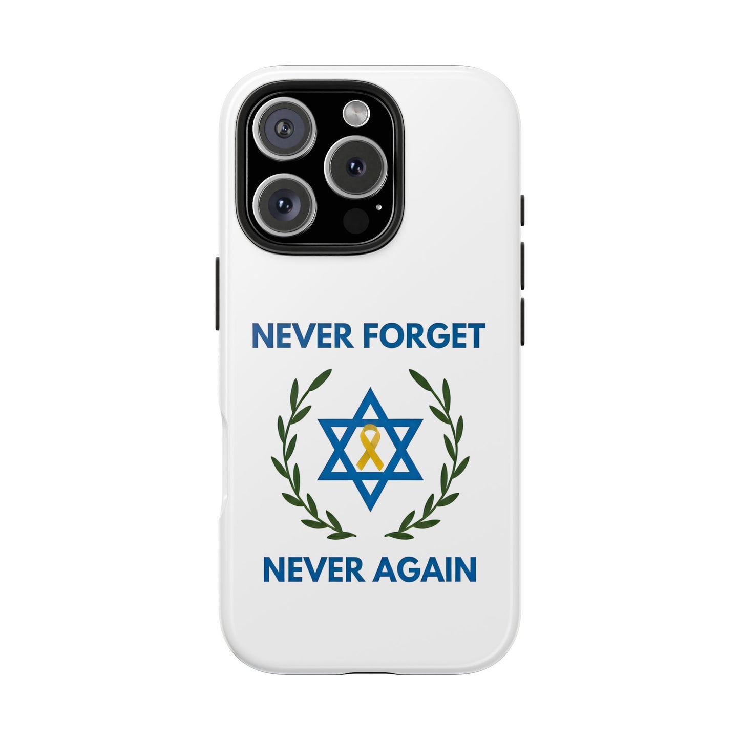 Never Forget,Never Again Collection. Pristine White Phone Case