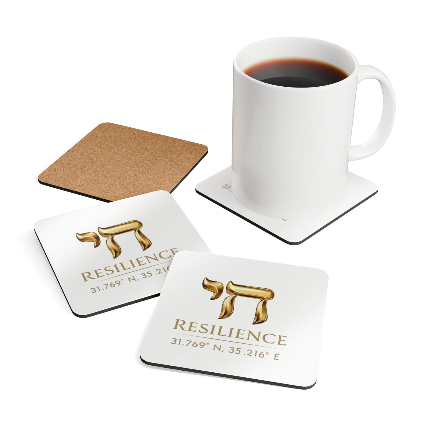 The Resilience Collection. The Sacred White Edition Coasters