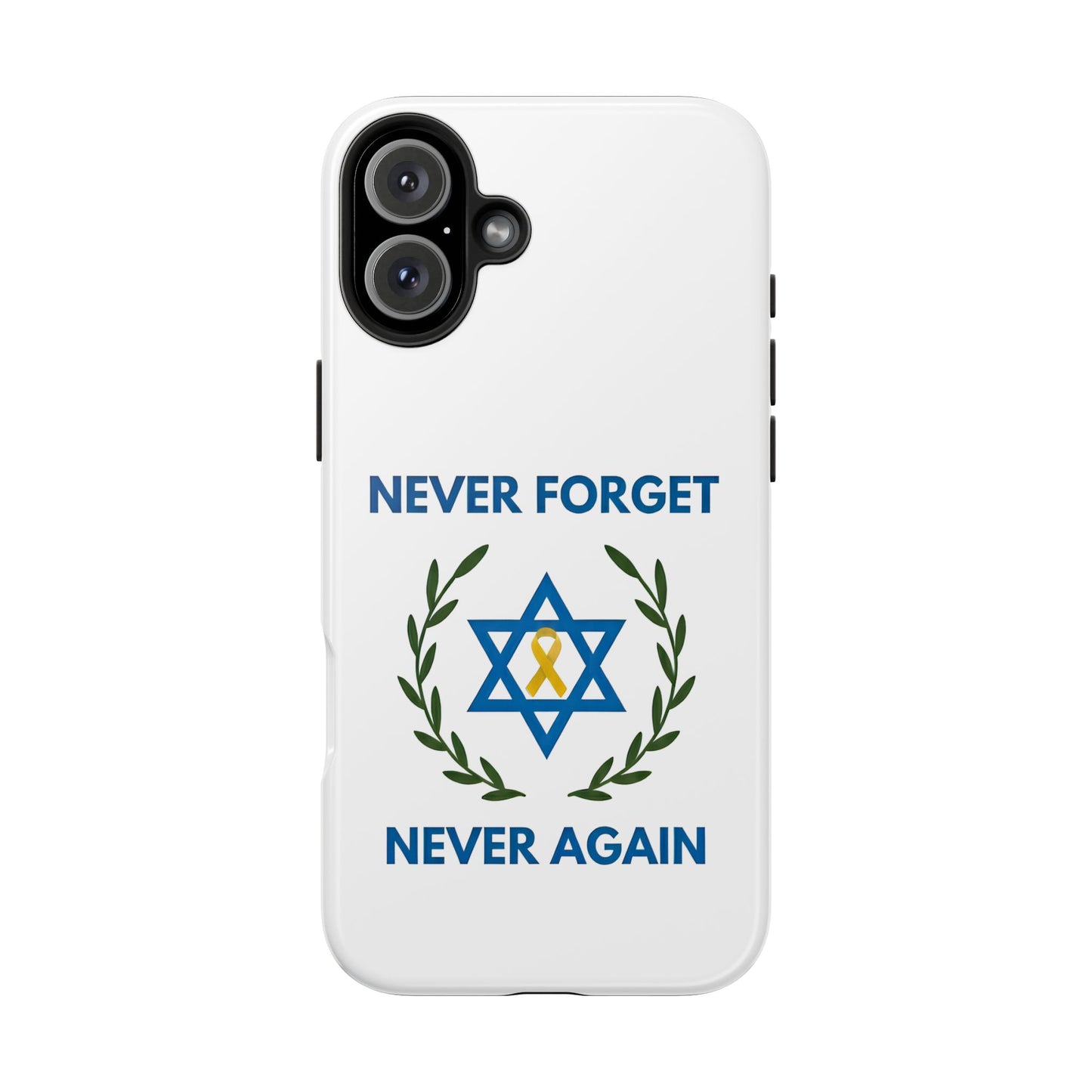 Never Forget,Never Again Collection. Pristine White Phone Case