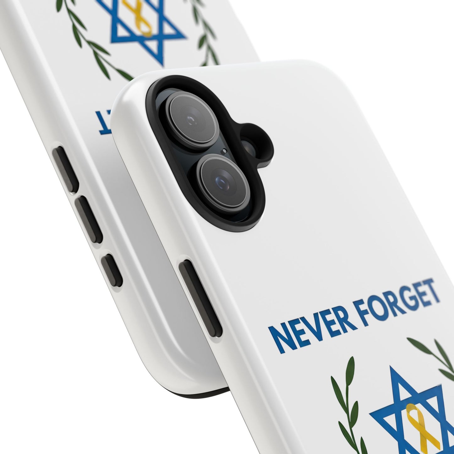 Never Forget,Never Again Collection. Pristine White Phone Case