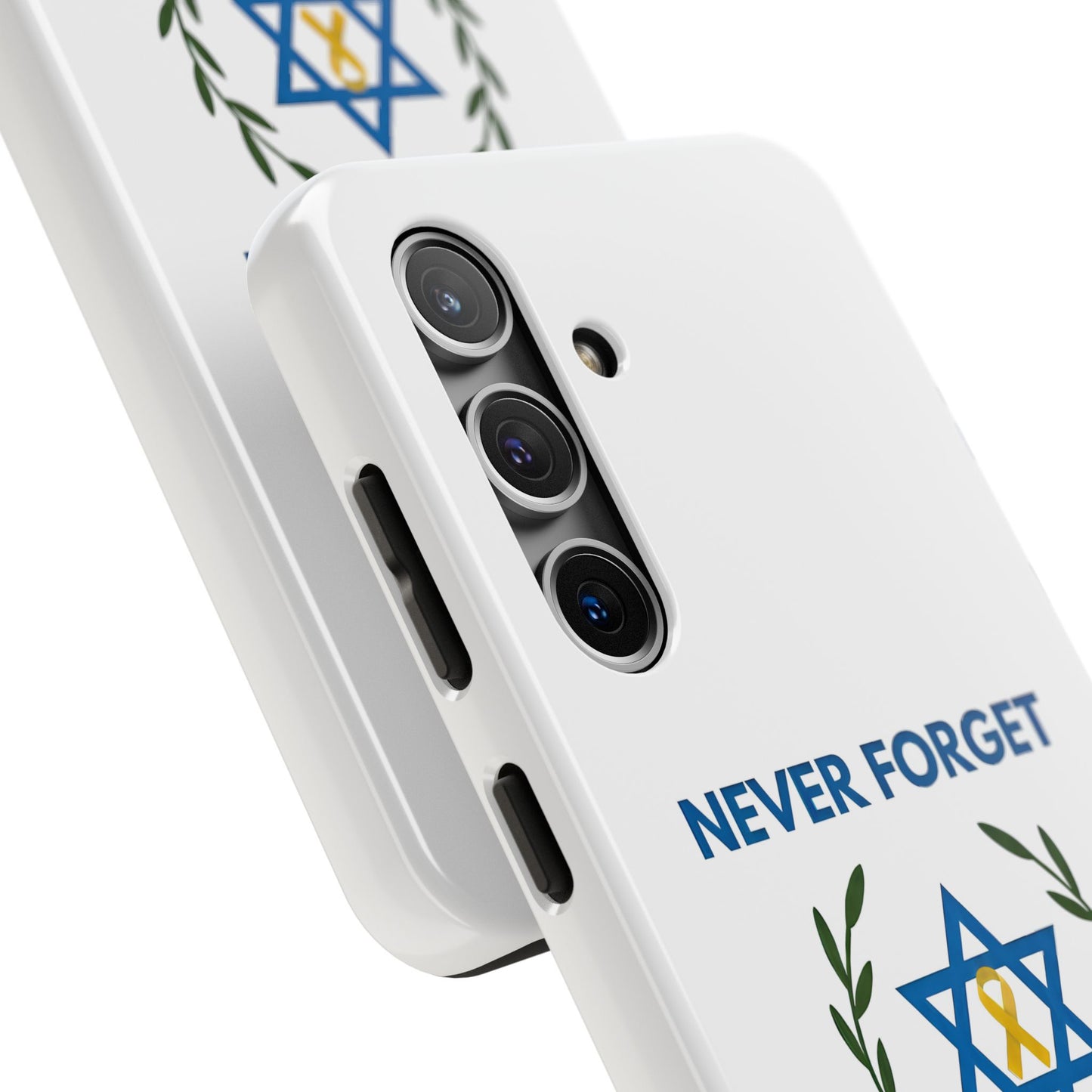Never Forget,Never Again Collection. Pristine White Phone Case